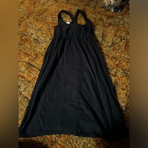 Black cross strap dress